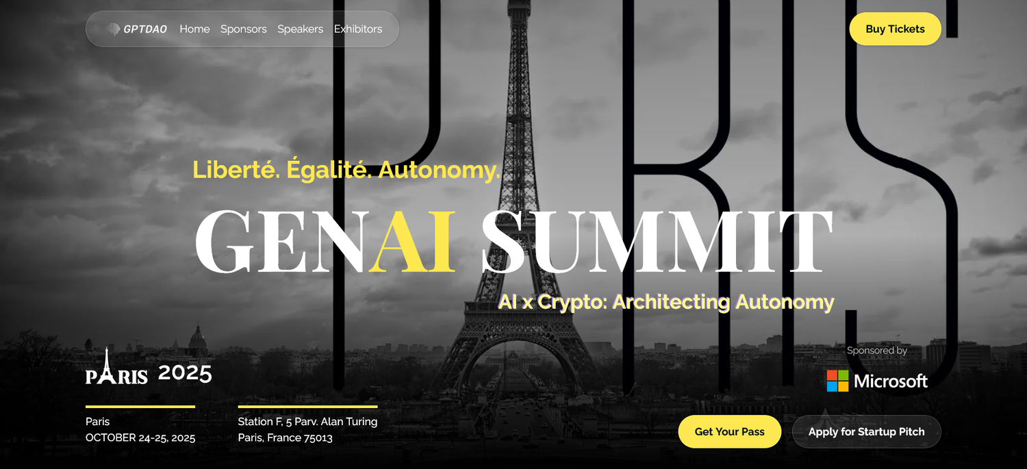 GENAI summit 2025 paris homepage