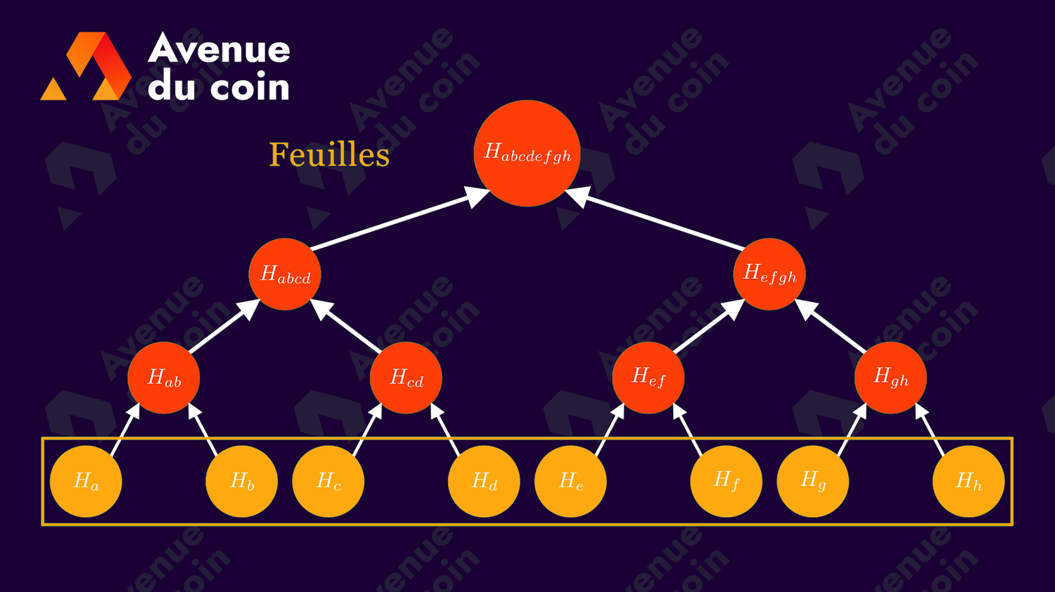 feuilles d'un arbre de Merkle